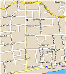 Click here for enlarged Map showing the location of Richmond House